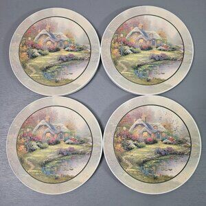 Thomas Kinkade Cottage Coaster Set Of 4